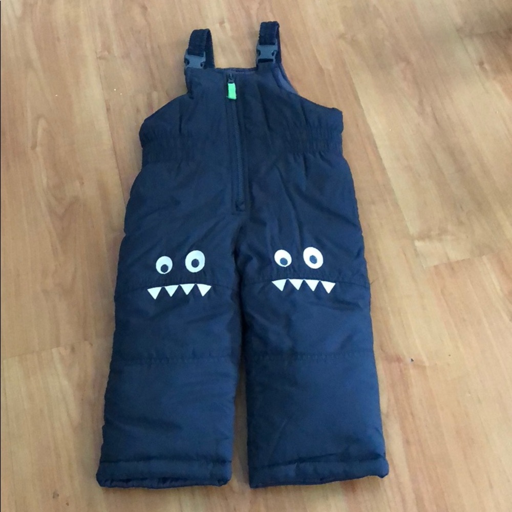 Carters Toddler Boy Snow Suit Sz 2T Navy Green